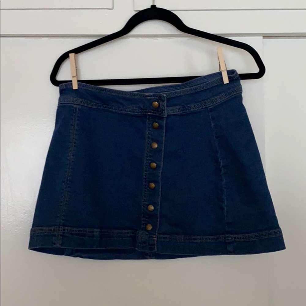 FREE PEOPLE, Denim Mini Skirt
